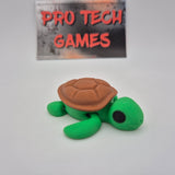 Baby Turtle - Articulated - Fidget - 3D Printed - Cute - Wiggly