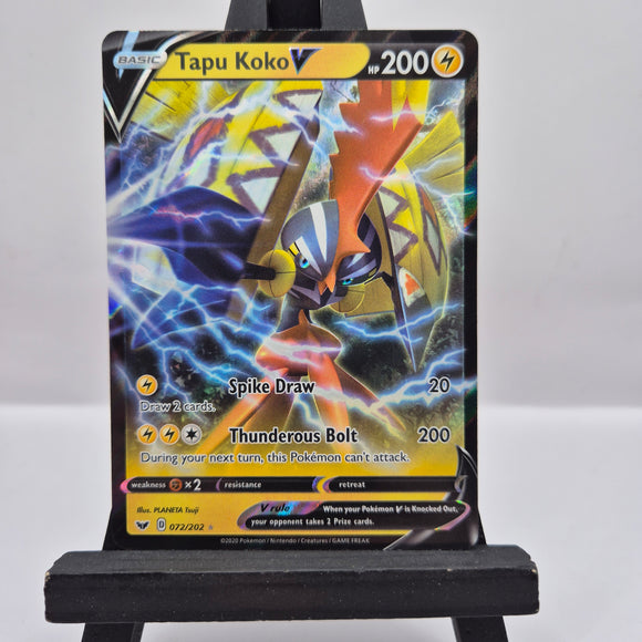 Tapu Koko V 072/202 Sword & Shield - Pokemon TCG Single #22674