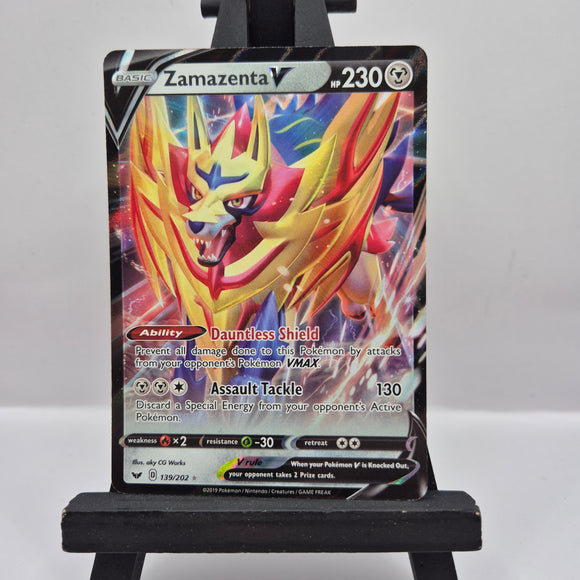 Zamazenta V 139/202 Sword & Shield - Pokemon TCG Single #22676