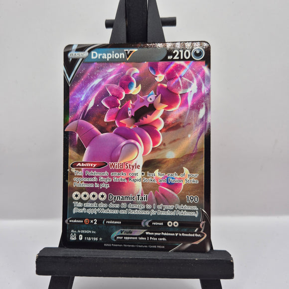 Drapion V 118/196 Lost Origin- Pokemon TCG Single #22890