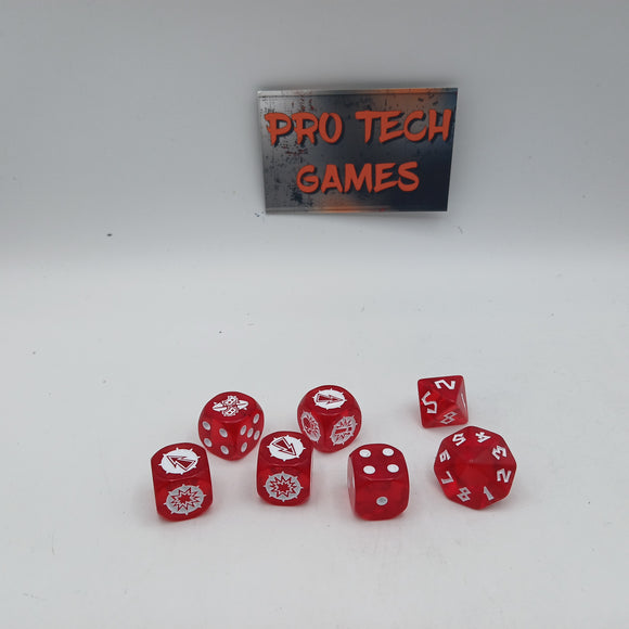 Blood Bowl Dice - Season 2 Red Set - #25222