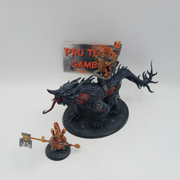 Fyreslayers - Auric Runesmiter on Magmadroth - #23740