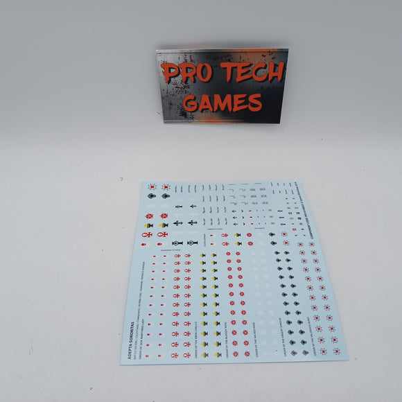 Adepta Sororitas - Transfer Sheet x7 - #17434