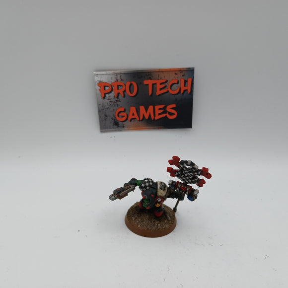 Ork - Nob With Metal Waaagh Banner - #26128