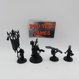 Space Marines - Black Templars - Chaplain Grimaldus & Retinue - #28175