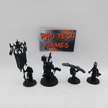 Space Marines - Black Templars - Chaplain Grimaldus & Retinue - #28175