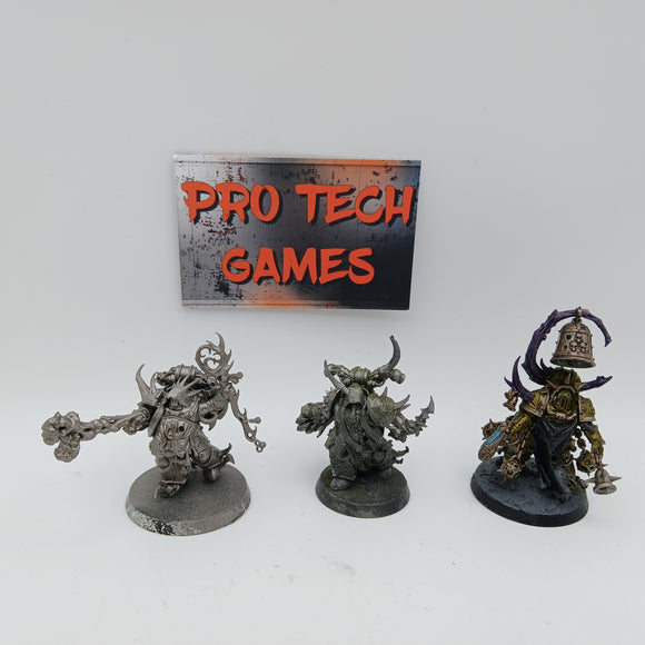 Death Guard - Malignant Plaguecaster, Noxious Blightbringer, and Plague Marine Champion - #28808