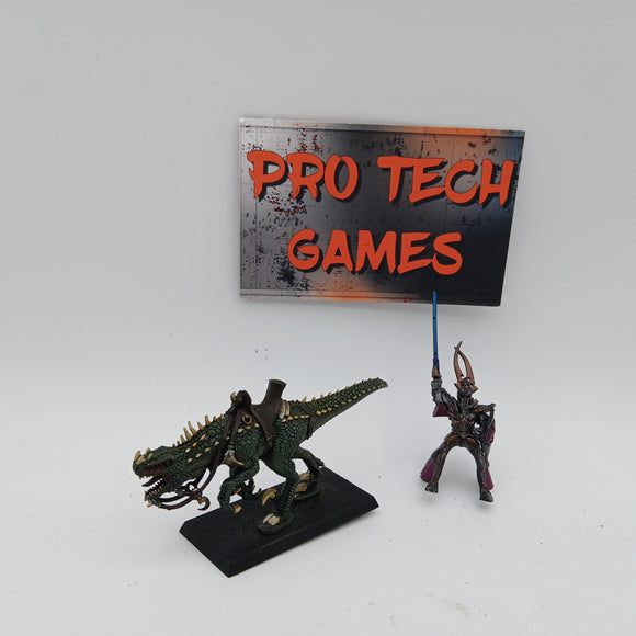 Dark Elves - Dreadlord mounted on Cold one- #28786