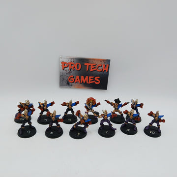 Blood Bowl - Metal - Dark Elf Team - #29136