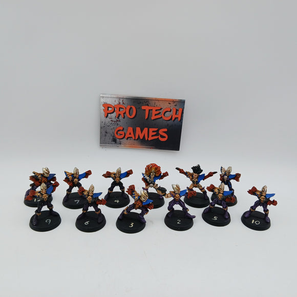 Blood Bowl - Metal - Dark Elf Team - #29136