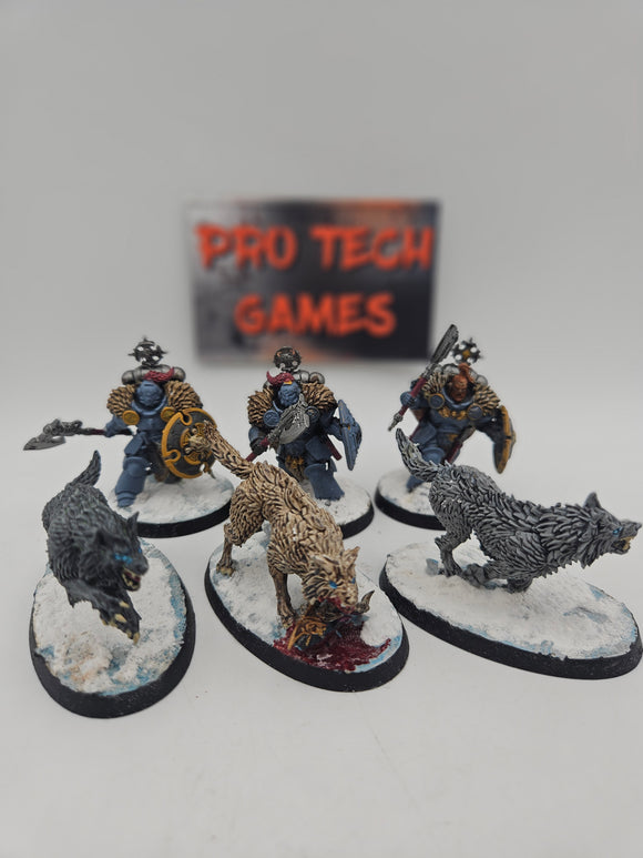 Space Wolves - Wolf Guard Headtakers - #29401