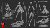 2B - NieR - Resin Statue - Display Figurine - Unpainted