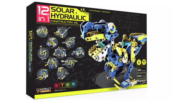 STEM - 12 In 1 Solar & Hydraulic Construction Kit