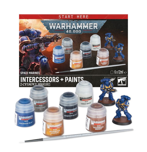 Pre-Order: Space Marines: Intercessors + Paints