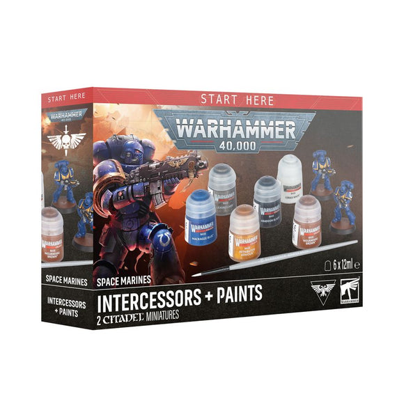 Pre-Order: Space Marines: Intercessors + Paints