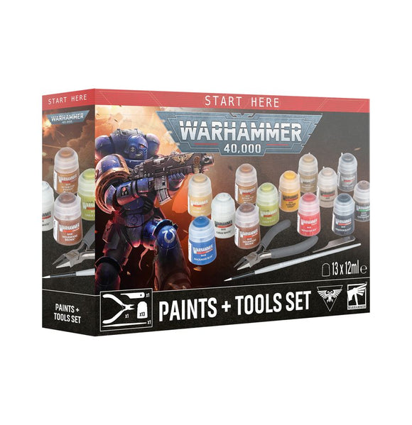 Pre-Order: Warhammer 40,000: Paint + Tools set