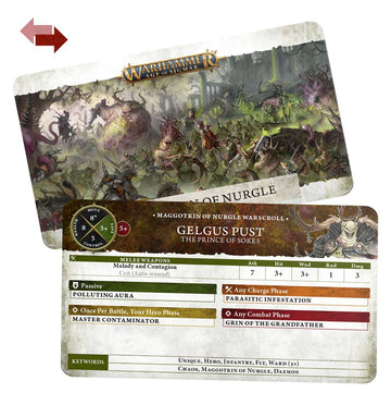 Warscroll Cards: Maggotkin of Nurgle - 0