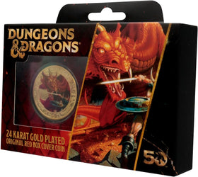 Dungeons & Dragons 50th Anniversary 24k Gold Plated Coin with Colour Print