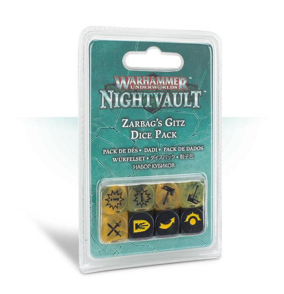 Warhammer Underworlds - Nightvault - Zarbag's Gitz Dice Pack - OOP