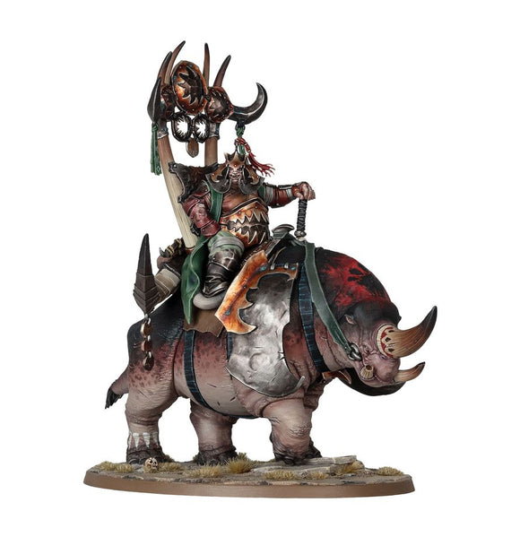 Pre-Order: Ogor Mawtribes: Morga the Mighty – Overtyrant / Tyrant on Glutthorn