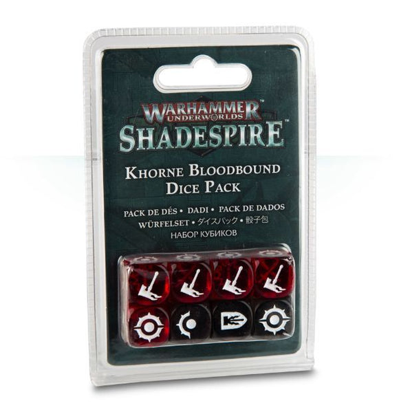 Warhammer Underworlds - Shadespire - Khorne Bloodbound Dice Pack - OOP