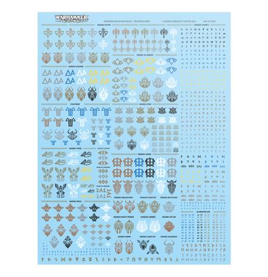 The Old World: Dwarfen Mountain Holds Transfer Sheet