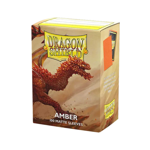 Dragon Shield Amber Matte Sleeves - Standard Size