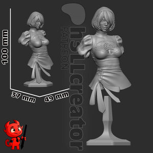 2B - NieR - Resin Statue - Display Figurine - Unpainted