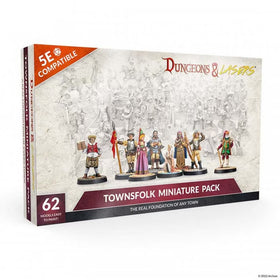 Townsfolk Miniature Pack - Dungeons & Lasers - 0