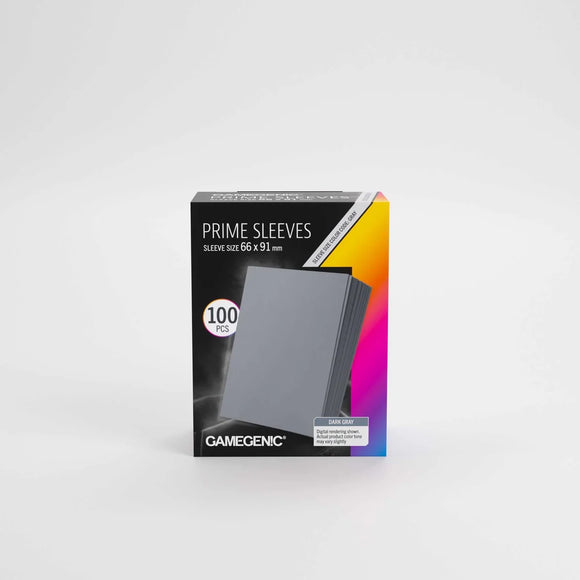Gamegenic Prime Sleeves Dark Gray 66x91