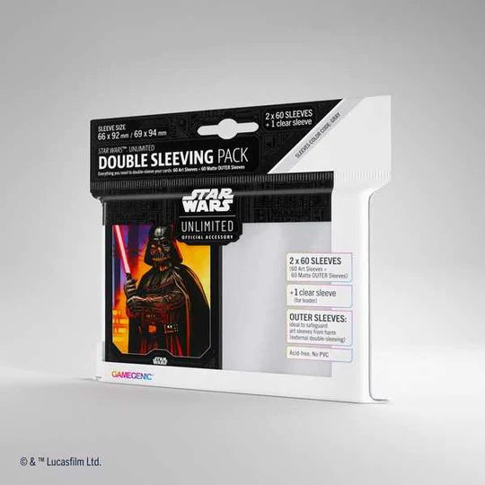 Star Wars: Unlimited Double Sleeving Pack - Darth Vader PRE ORDER