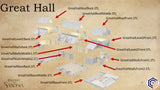 Saxonia Great Hall ~ Kingdom of Saxonia Great for use with MESBG, D&D, RPG's....