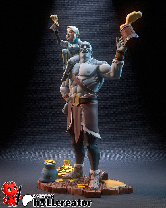 Grog and Pike - The Legend of Vox Machina - Resin Statue - Display Figurine