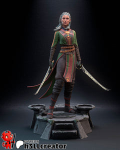 Jaheira - Baulders Gate 3 - Resin Statue - Display Figurine