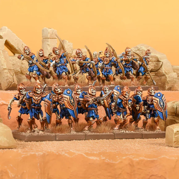 Empire of Dust Skeleton Regiment  Warriors / Spearmen / Archers