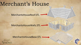 Saxonia Merchants House ~ Kingdom of Saxonia Great for use with MESBG, D&D, RPG's....