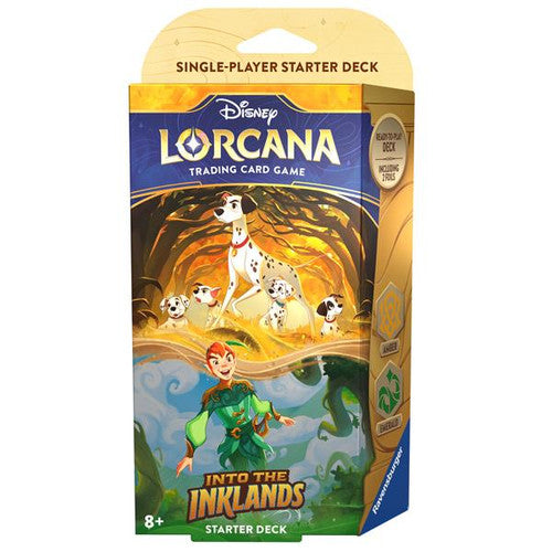 Disney Lorcana: Into the Inklands Starter Deck - Amber & Emerald (Pongo & Peter Pan)