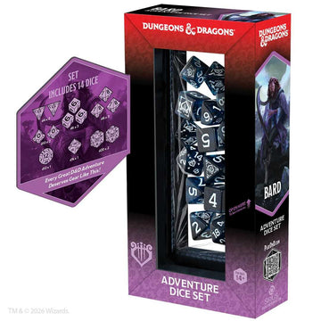 Dungeons & Dragons Adventure Dice Set - Bard (Blue, Black) - 0