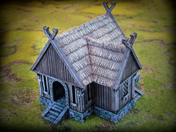 Saxonia Villagers House ~ Kingdom of Saxonia Great for use with MESBG, D&D, RPG's....