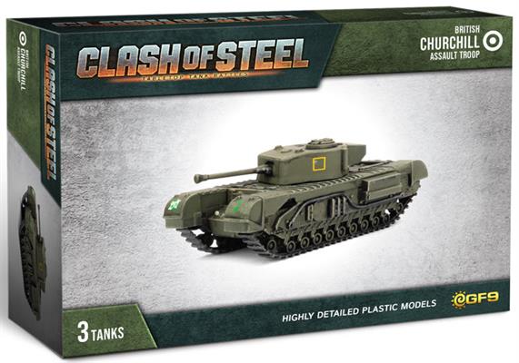CSB03 Churchill Assault Troop (x3 Plastic)