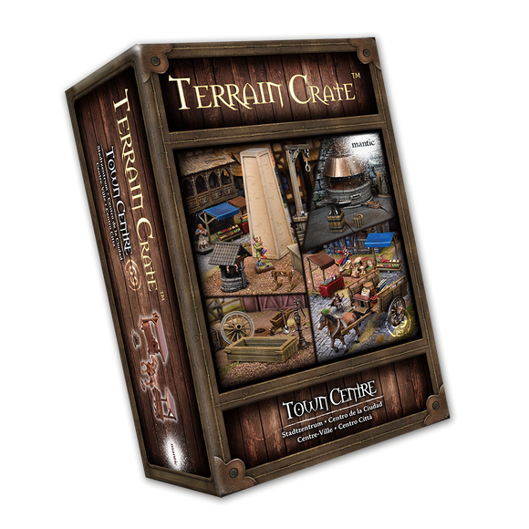 Fantasy Miniatures: Medieval Town - Terrain Crate - Town Centre