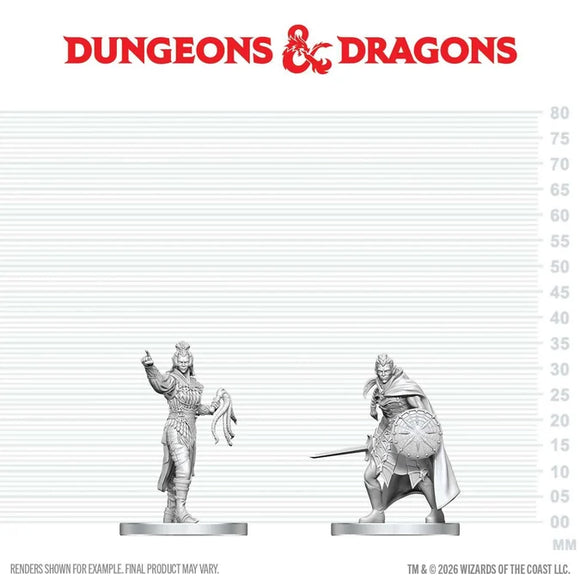 D&D Nolzur's Marvelous Unpainted Miniatures: Drow Elite Warrior & Drow Priestess of Lolth