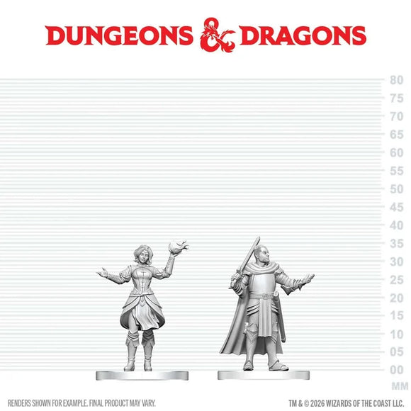D&D Nolzur's Marvelous Unpainted Miniatures: Knight & Mage Apprentice