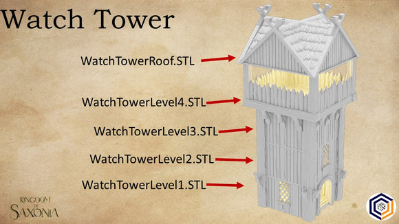 Saxonia Watch Tower ~ Kingdom of Saxonia Great for use with MESBG, D&D, RPG's....