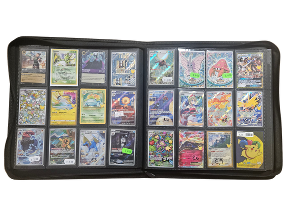 24 Pocket Zip-up Card Binder (Black)