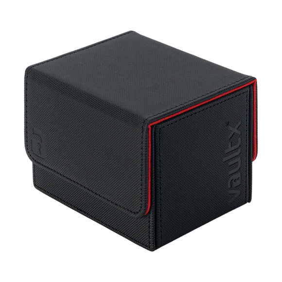 VaultX - Sideloading Deck Box 100+: Black/Red