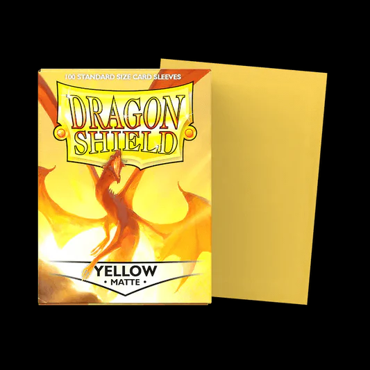 Dragon Shield Standard Matte Yellow Sleeves