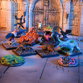 Fantasy Miniatures: Critters and Animals - Terrain Crate - Dungeon Adventures - Critters