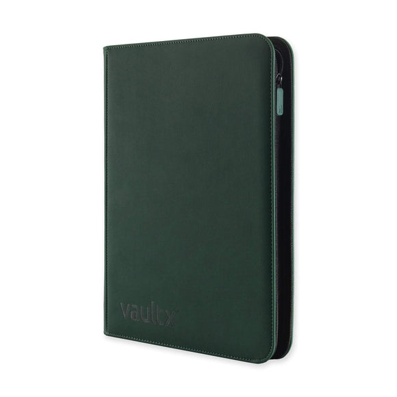 Zip Binder 9-Pocket: Forest Green