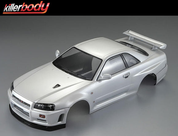 Killerbody Nissan Skyline R34 Finished 195mm bodyshell - White